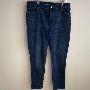 J. Jill Dark curvy fit slim leg size 12T jeans